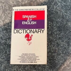 Spanish & English Dictionary - White Cover